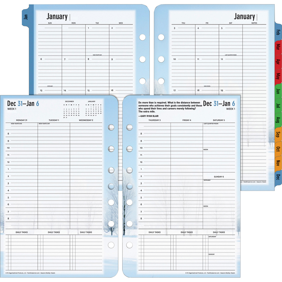 Franklin Covey Seasons 2PPW Weekly Planner Refill FDP37624
