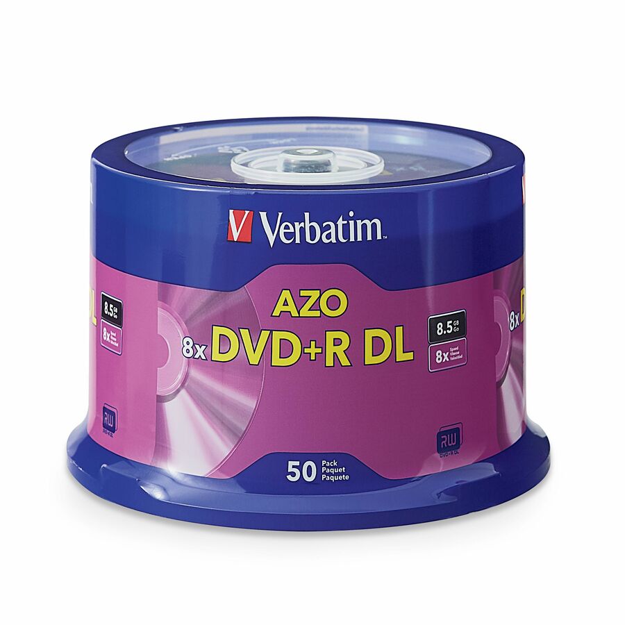 VER97000 Verbatim® Verbatim Dvd+R Dl 8.5gb 8x With Branded Surface