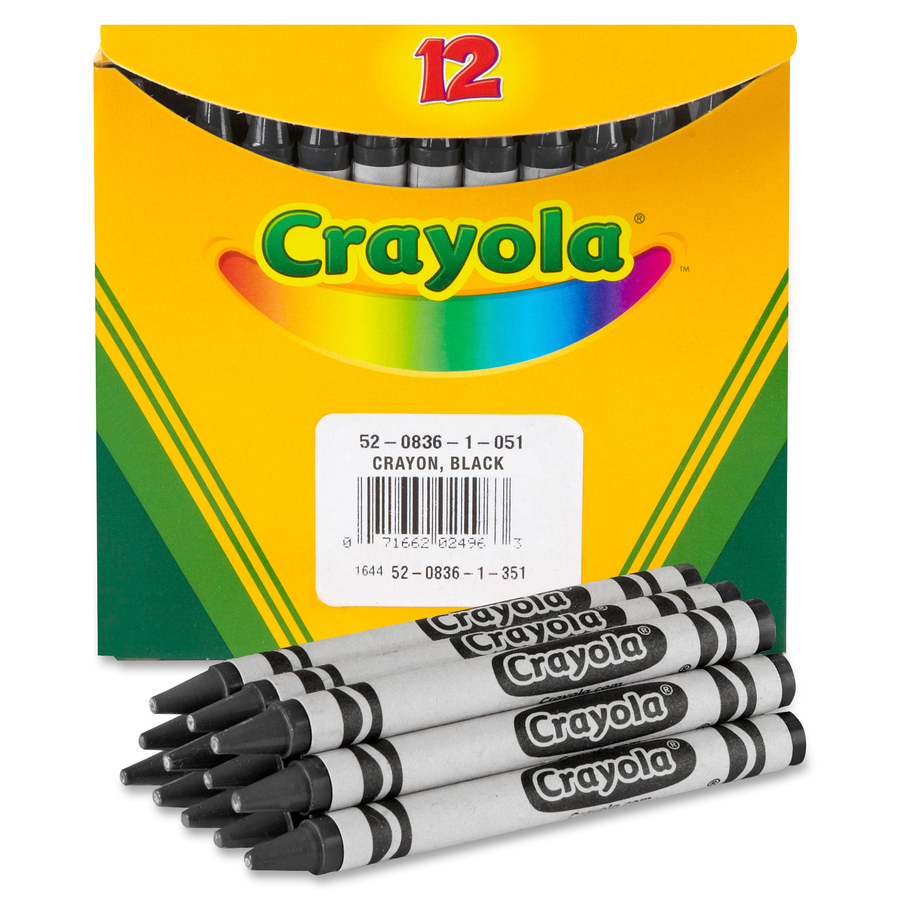 Crayola Bulk Crayons Black 12 / Box Office Supply Hut