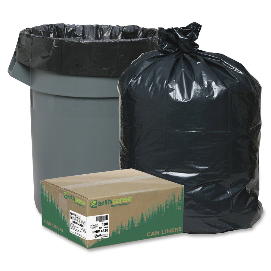 Berry Reclaim HeavyDuty Recycled Can Liners Trash Bags & Liners AEP Industries