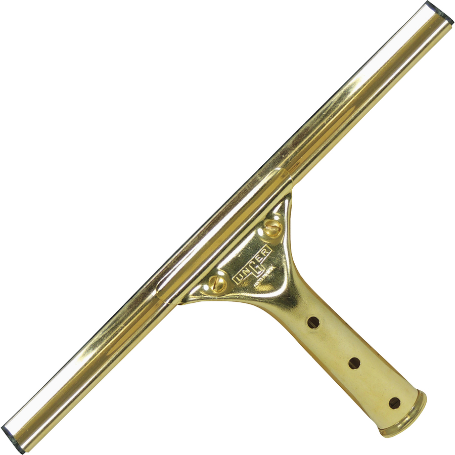 Unger 12" GoldenClip Brass Squeegee Porter's Office Products