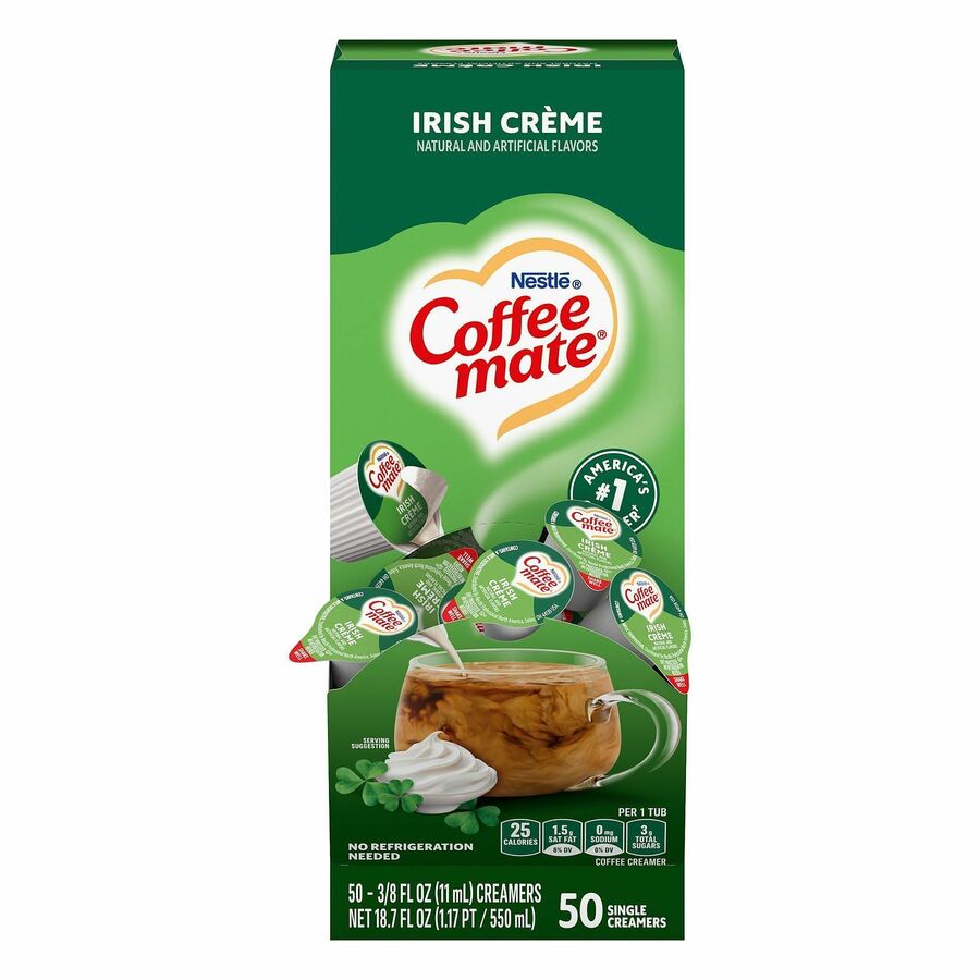 Coffee mate Irish Creme GlutenFree Liquid Creamer SingleServe Tubs