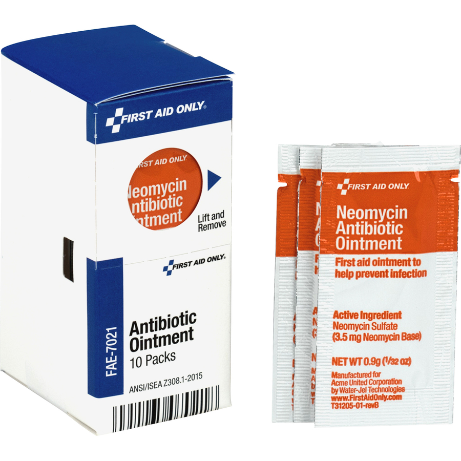 First Aid Only Antibiotic Ointment Wound Care First Aid Only, Inc
