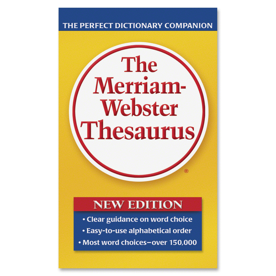 Merriamster Paperback Thesaurus Dictionary Printed Book English