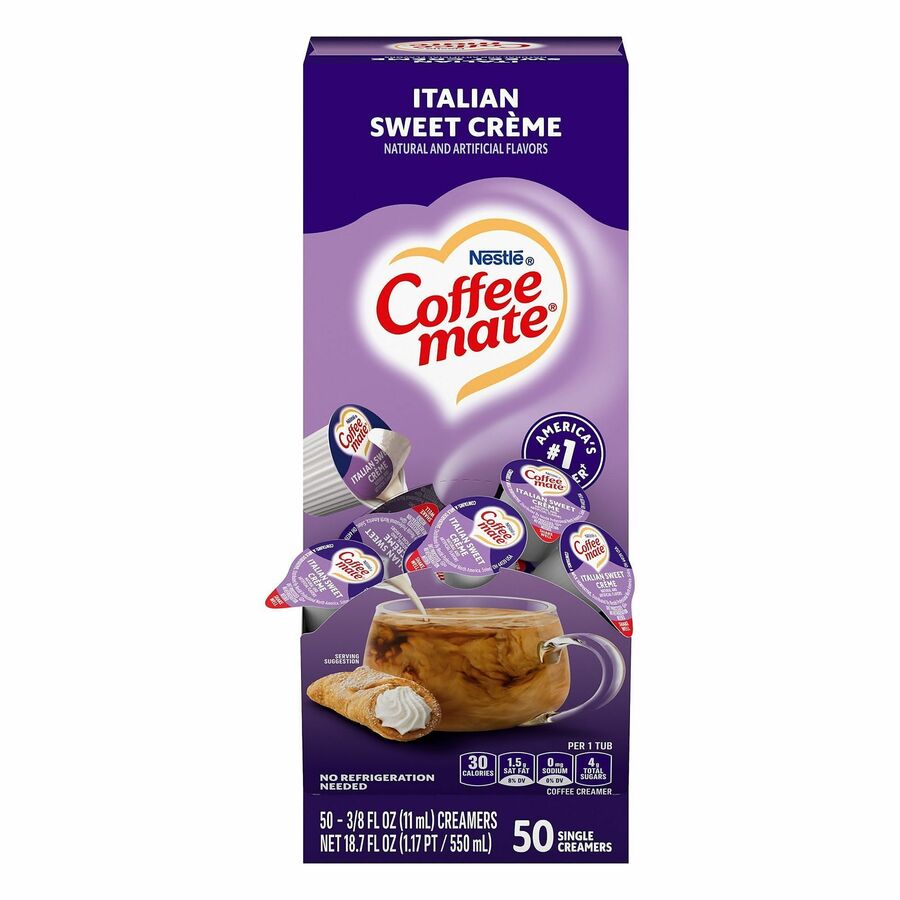 Coffee mate Italian Sweet Cream Creamer Single Serve Tubs Creamers