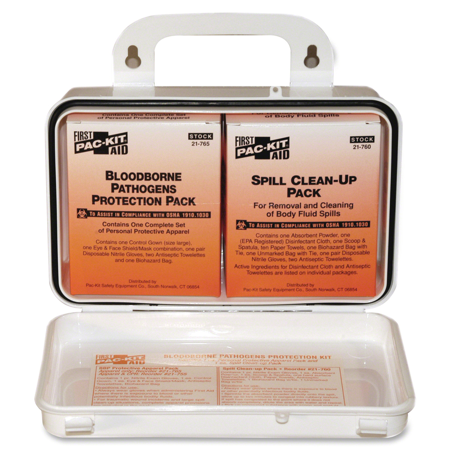 PacKit Safety Equipment Bloodborne Pathogens Kit First Aid Kits PacKit Safety Equipment