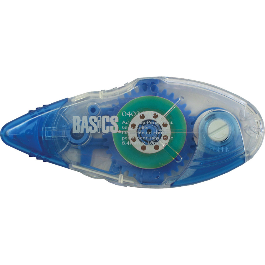 Basics® Permanent Glue Roller 8.4 mm x 10 m Mills Office Productivity