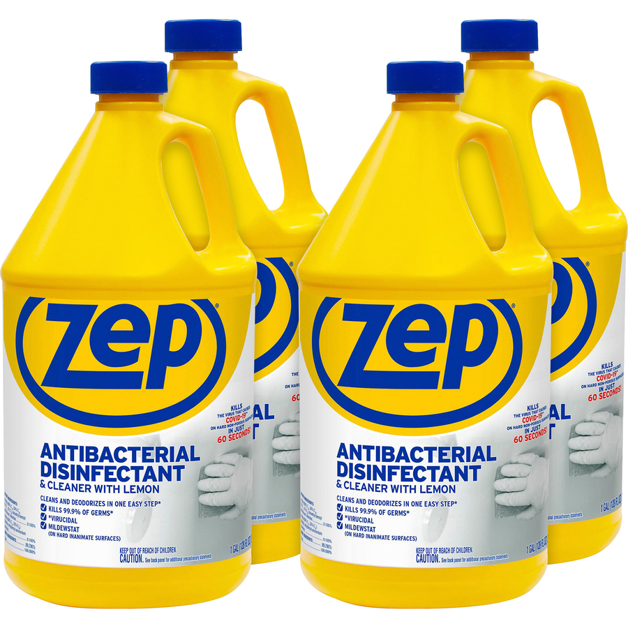 Zep Antibacterial Disinfectant and Cleaner Liquid 128 fl oz (4
