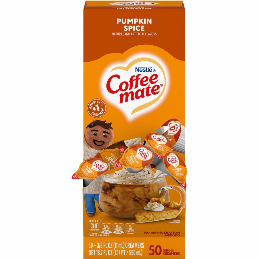 Coffee mate Pumpkin Spice Flavored Liquid Creamer Singles Creamers Nestle Professional