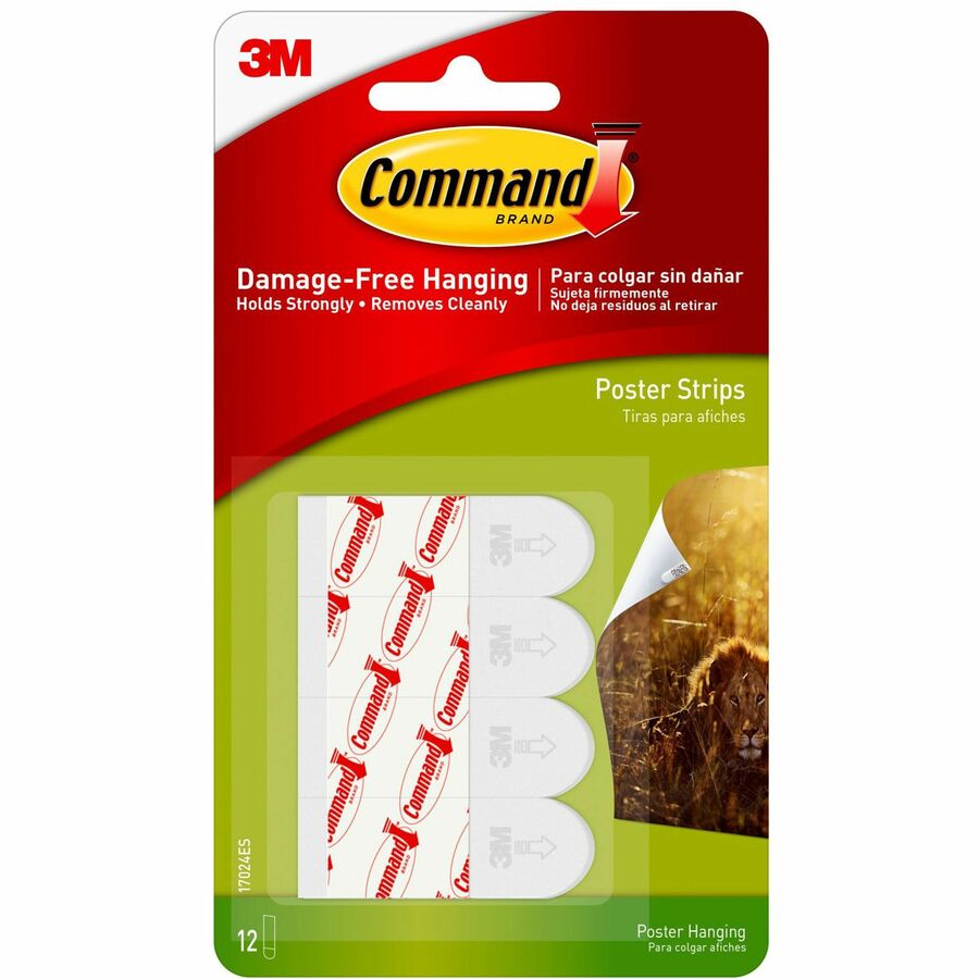 Command Small Poster Strips Mounting Tape & Putty 3M