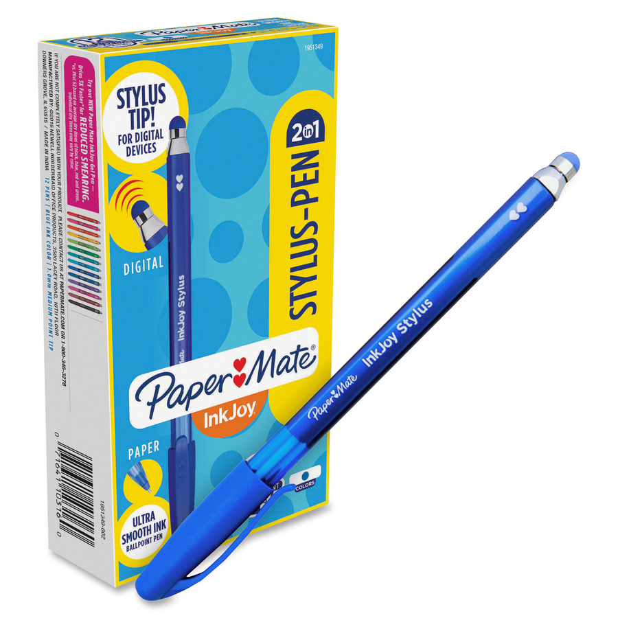PAP1951349 Paper Mate® Inkjoy 100 Stick Stylus Ballpoint Pens, 1mm