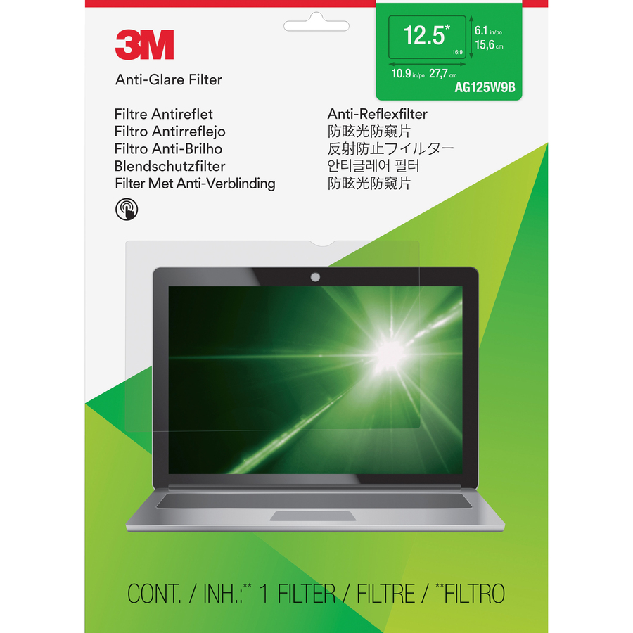 MMMAG125W9B 3M AntiGlare Filter Clear, Matte For 12.5" Widescreen