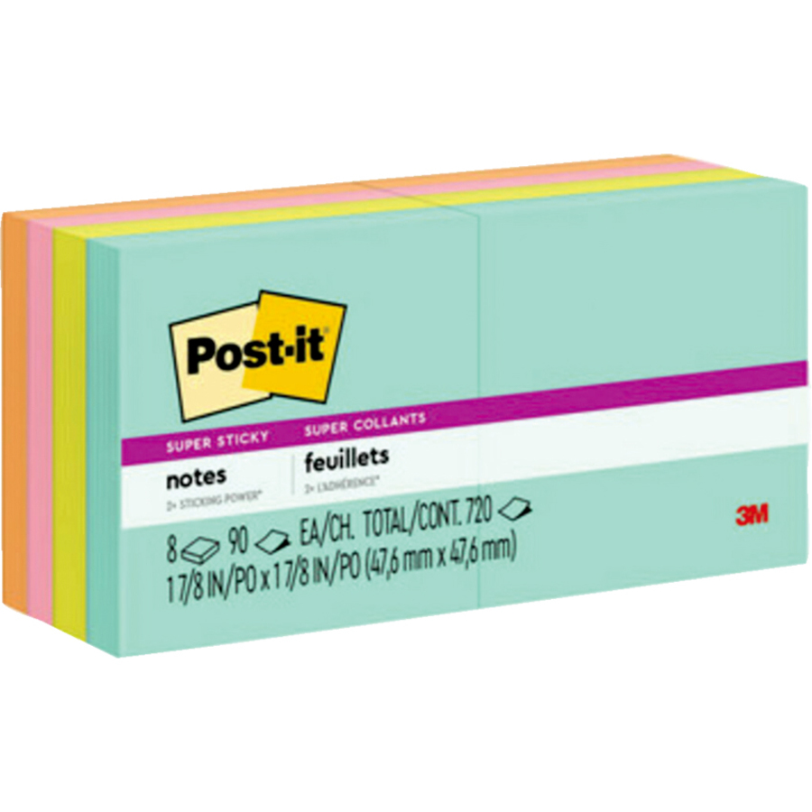 Postit® Super Sticky Adhesive Note Adhesive Note Pads 3M