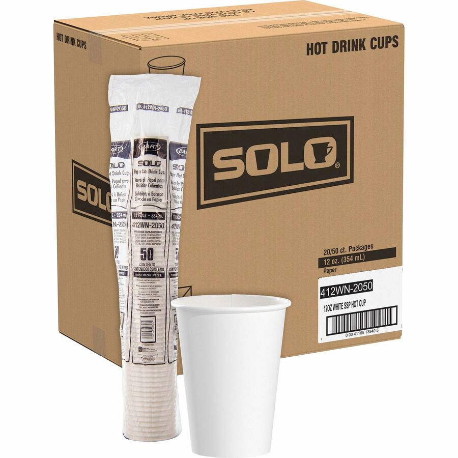 Solo 12 oz Disposable Hot Cups Arkansas Office Products