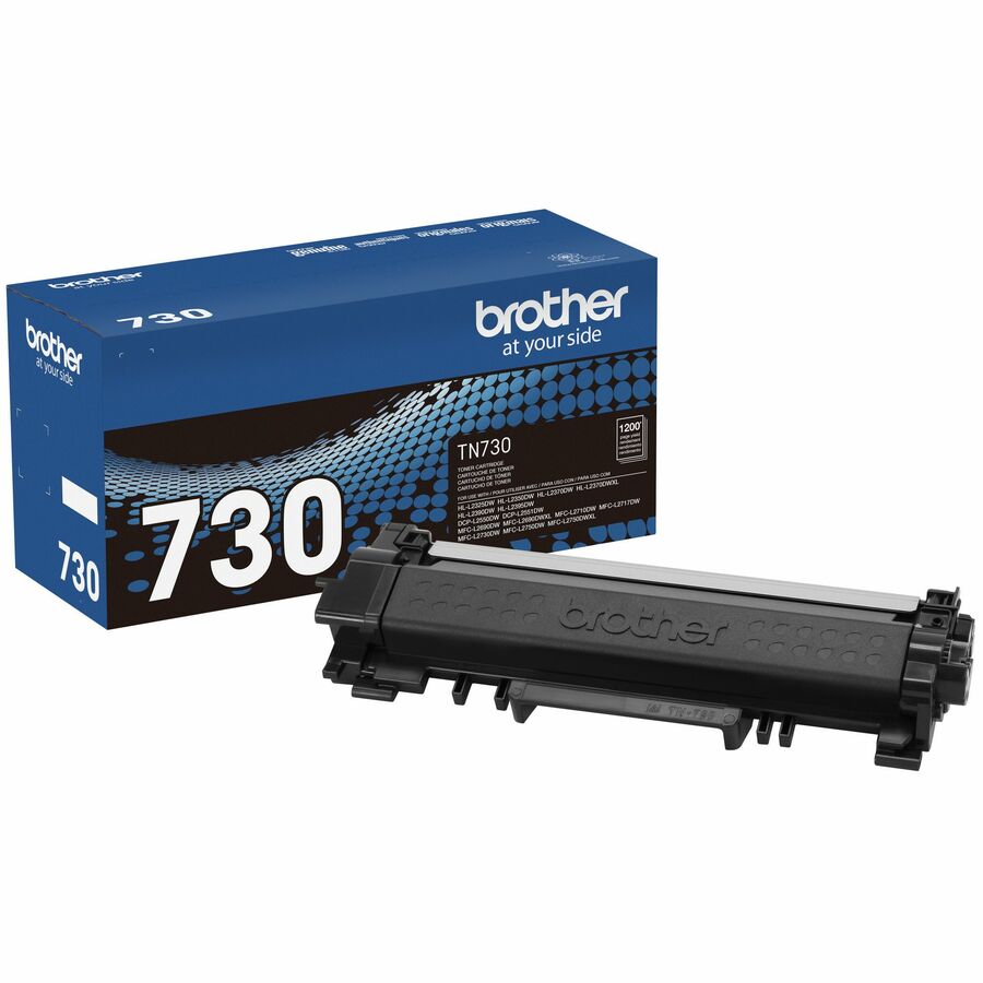 Brother Genuine TN730 Toner Cartridge Black Printing Supplies