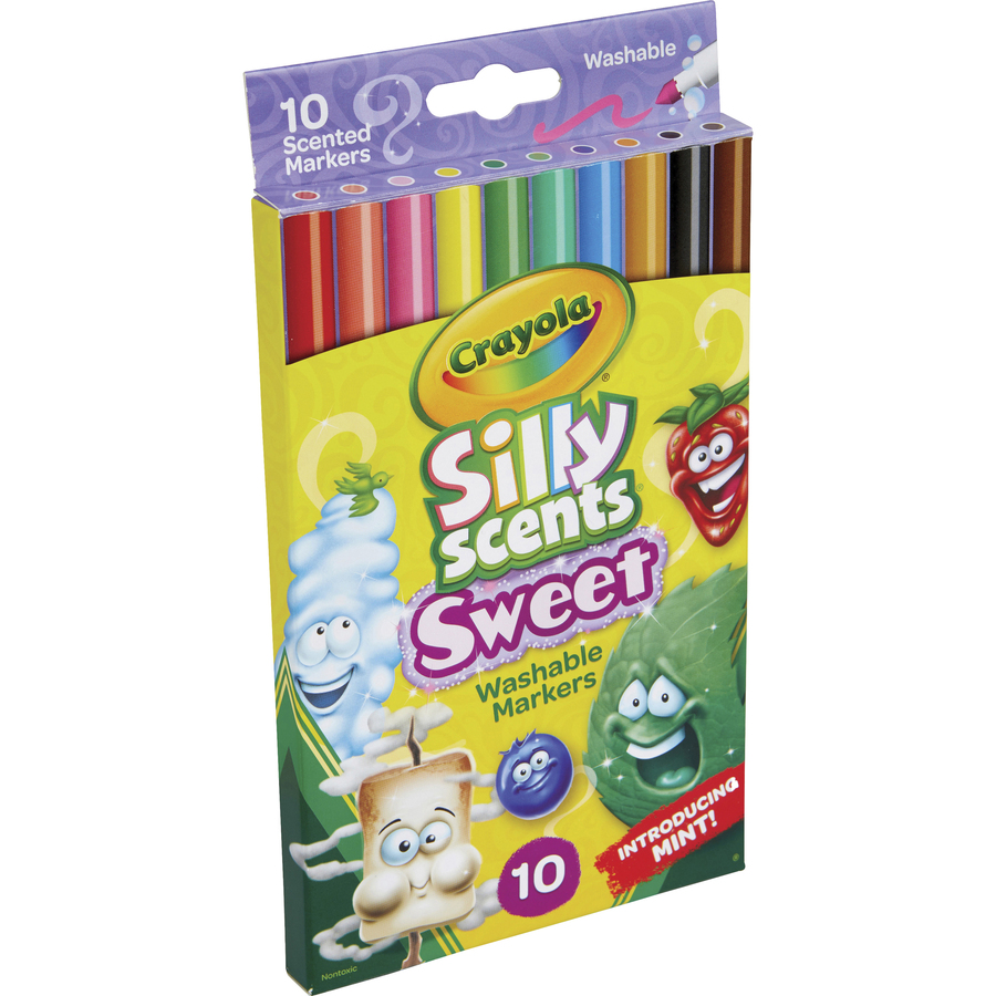 Crayola Silly Scents Slim Scented Washable Markers Art Markers