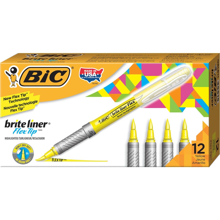 BIC Brite Liner Flex Tip Highlighter FSIoffice