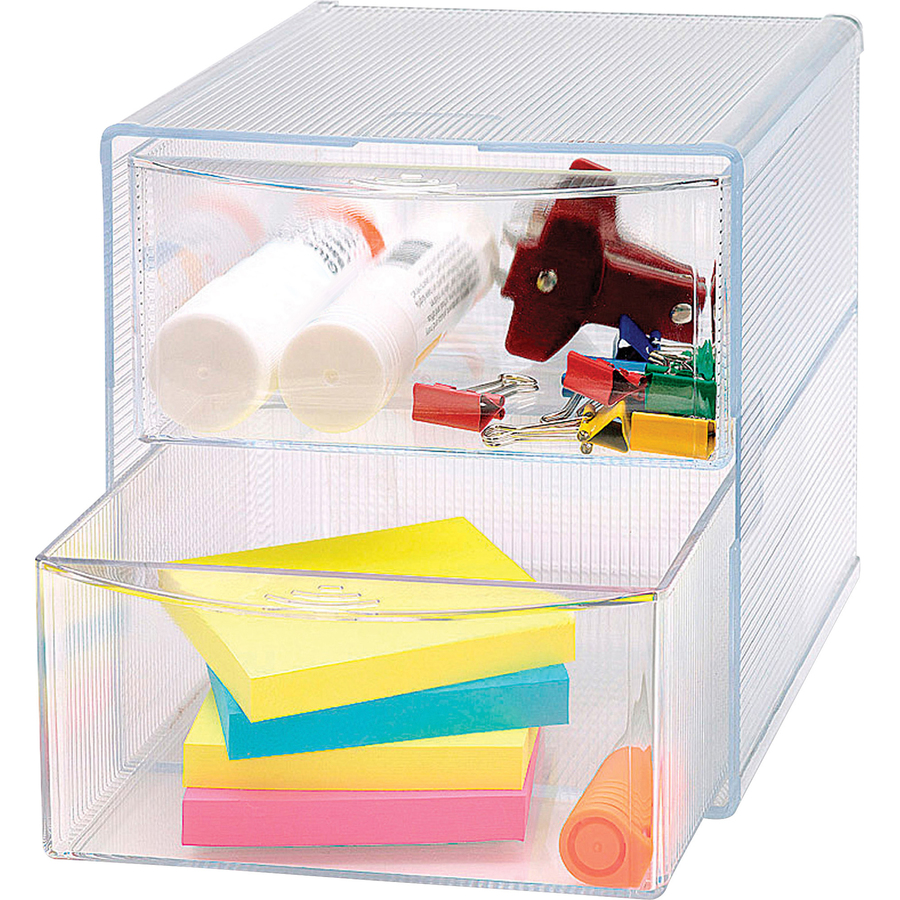 Business Source 2drawer Storage Organizer Desktop Organizers