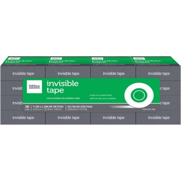 Office Depot® Brand Office Depot Invisible Tape, 3/4" x 1296", Clear