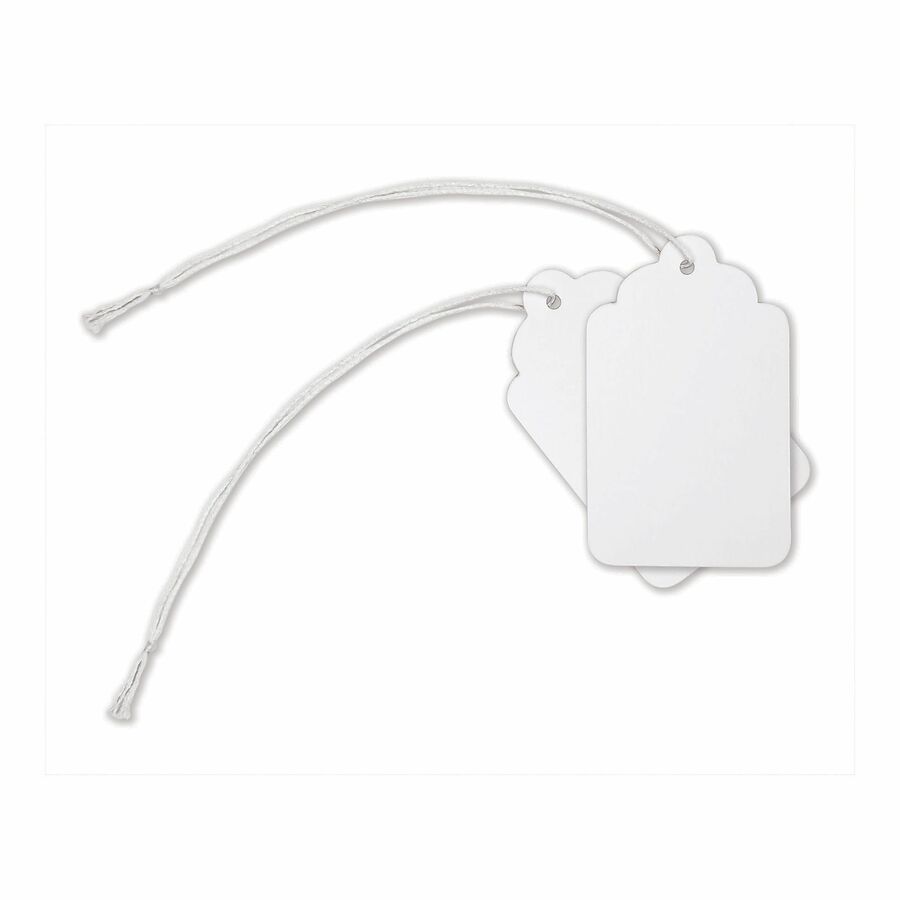 Office Depot® Brand Merchandise Tags, Size 8, 1.69" x 2.75" , White