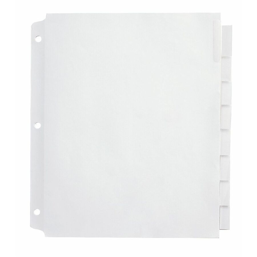 Office Depot® Brand Insertable ExtraWide Dividers With Big Tabs, Clear