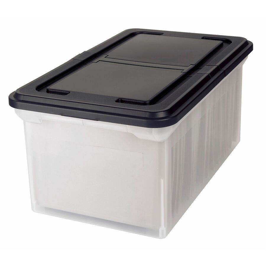 Office Depot® Brand Stackable File Tote Box, Letter Size, 107/10"H x