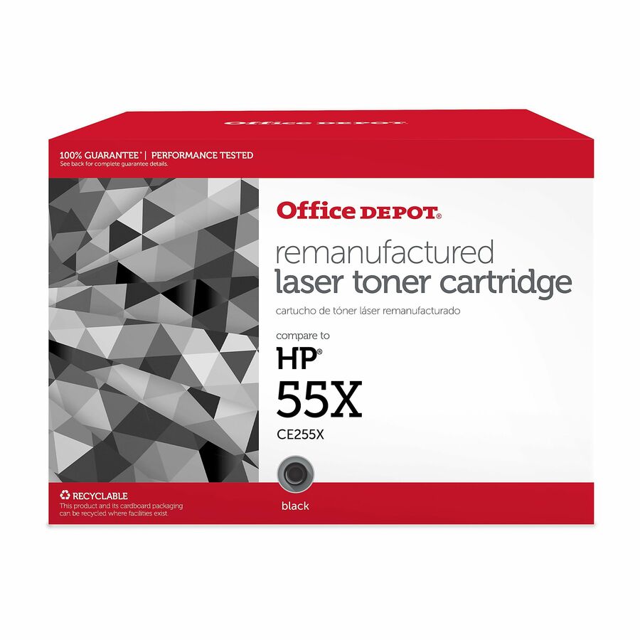 Office Depot Toner Cartridge Alternative for HP CE255X Black Ink & Toner Office Depot
