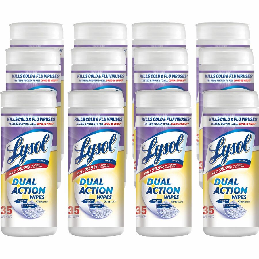 Lysol Dual Action Wipes JD Office Products
