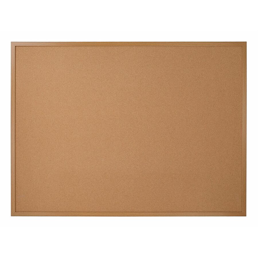 Office Depot® Brand Cork Bulletin Board, 36" x 48", Wood Frame With