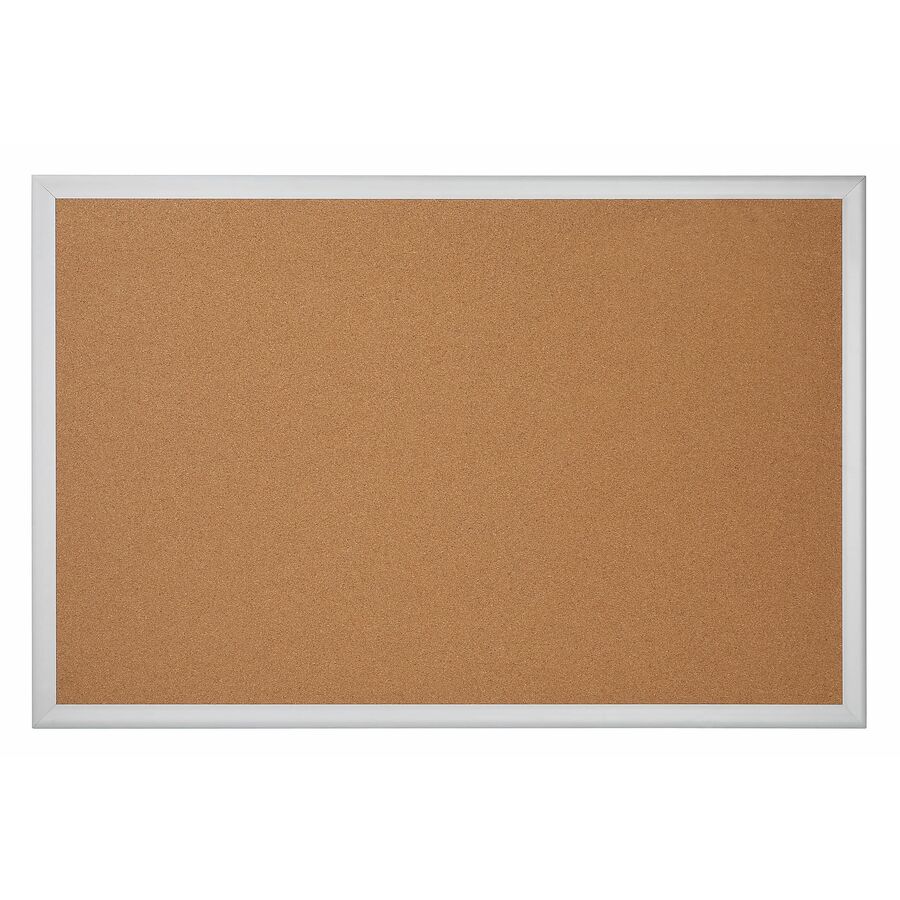 Office Depot® Brand Cork Bulletin Board, 48" x 96" , Aluminum Frame