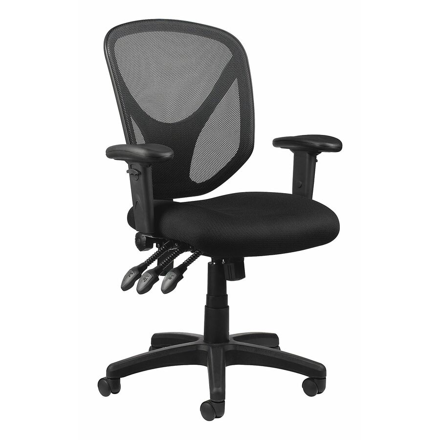 Realspace; MFTC 200 Ergonomic Mesh MidBack Task Chair, Black, BIFMA