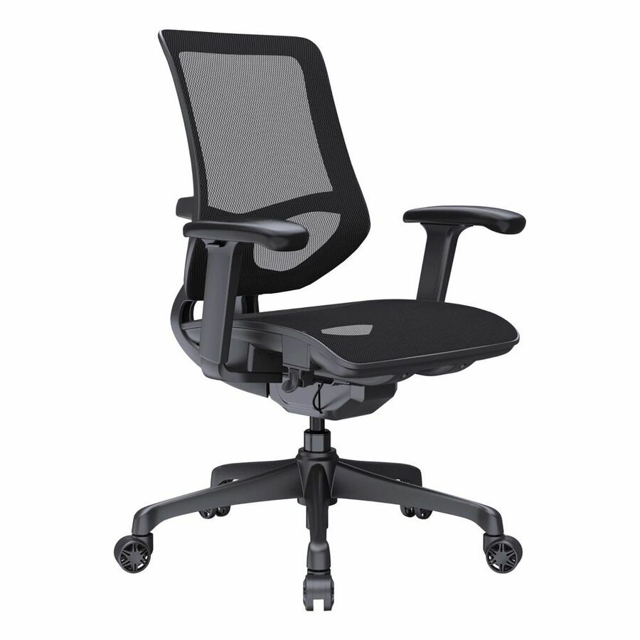 WorkPro® 1000 Series Ergonomic Mesh/Mesh MidBack Task Chair, Black