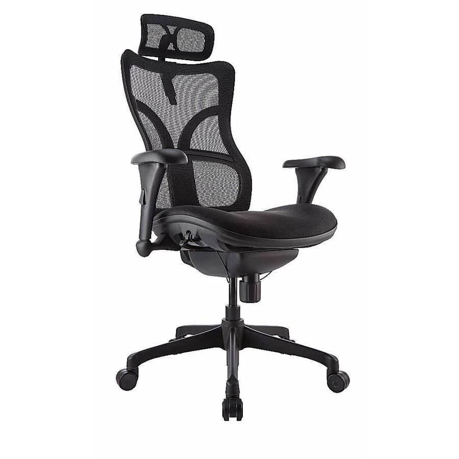 WorkPro Warrior 212 Series Chair, HighBack, Black Complete Office