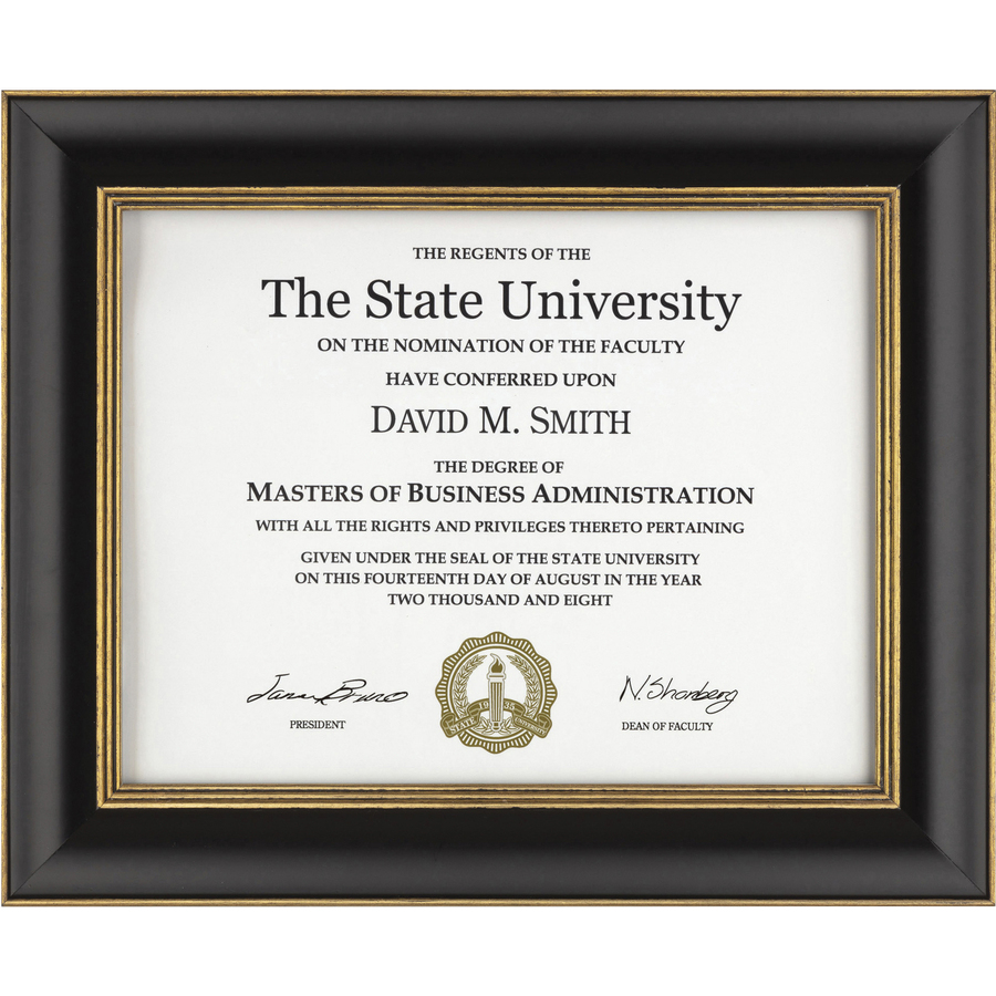 DAX Gold Accent Wood Document Frame Frames Burnes Home Accents