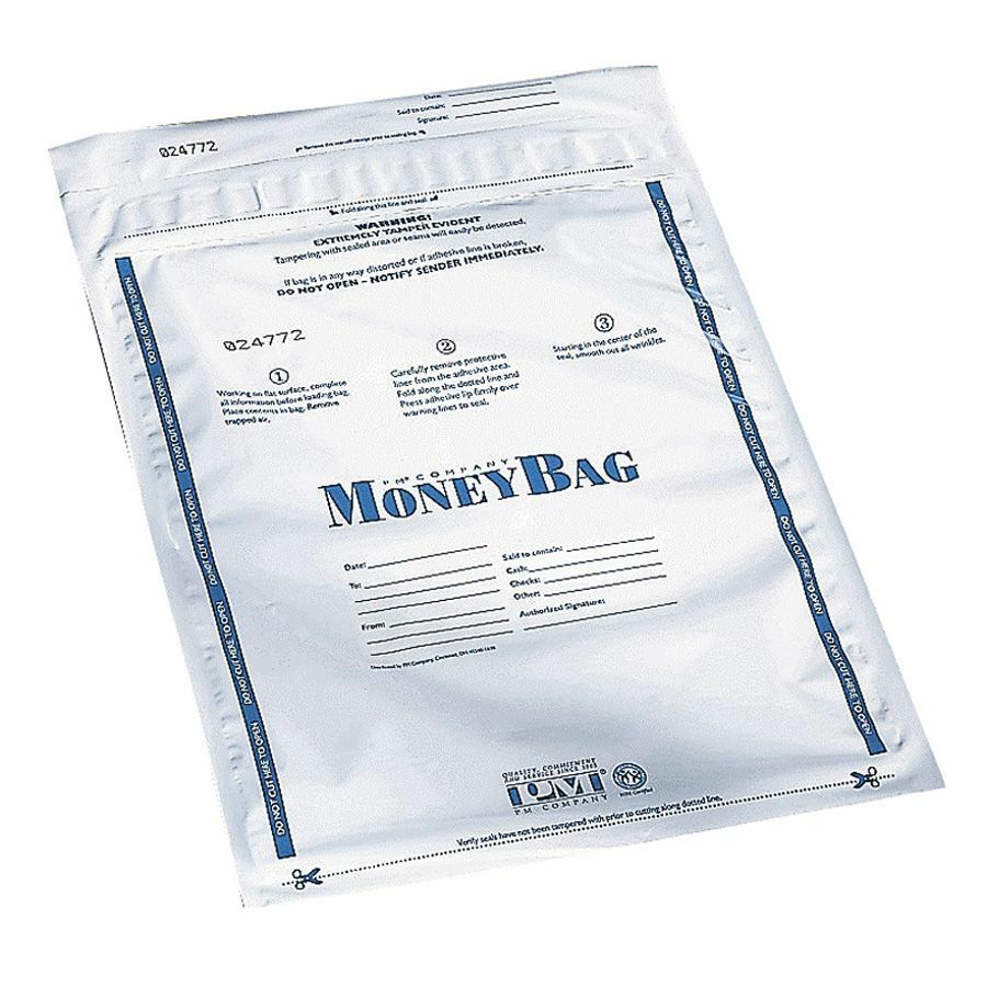 ICONEX 9x12 Disposable Deposit Bags Cash Handling Supplies Iconex LLC