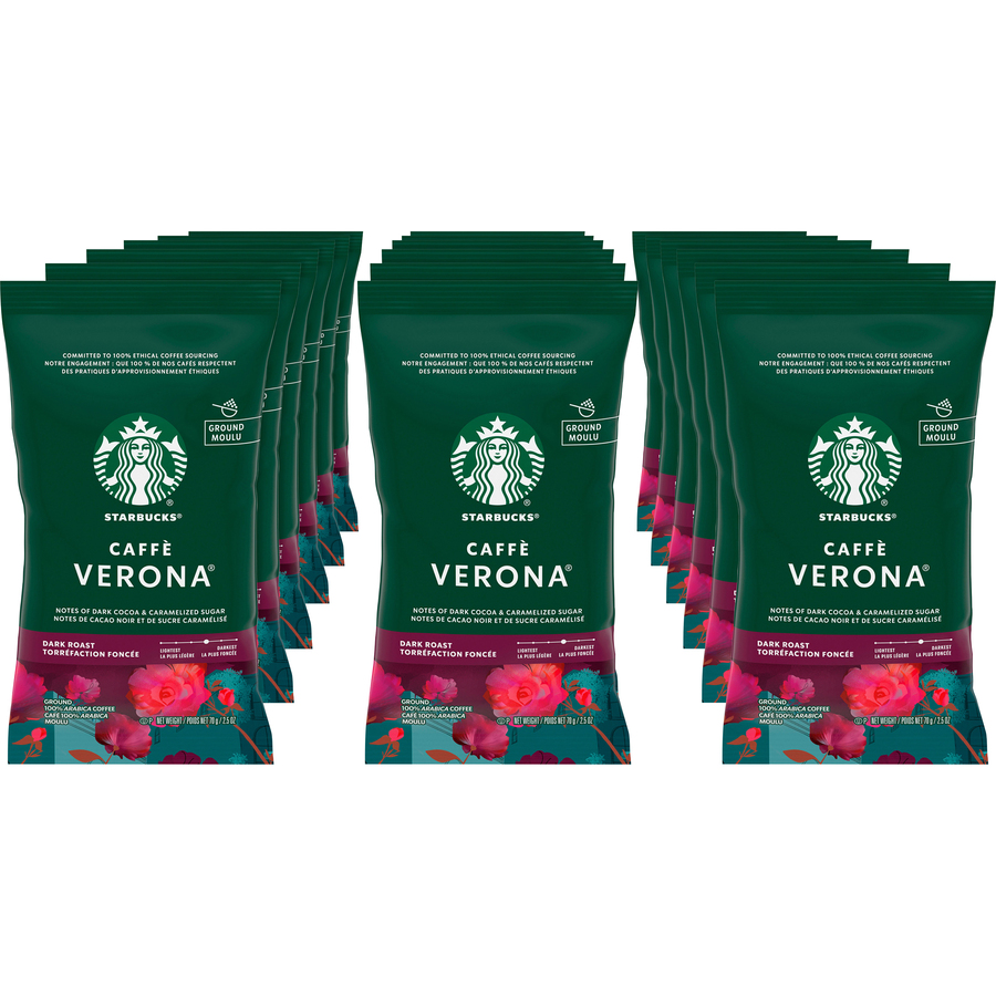 Starbucks Caffe Verona Dark Ground Coffee Pouch Caffe Verona, Roasty