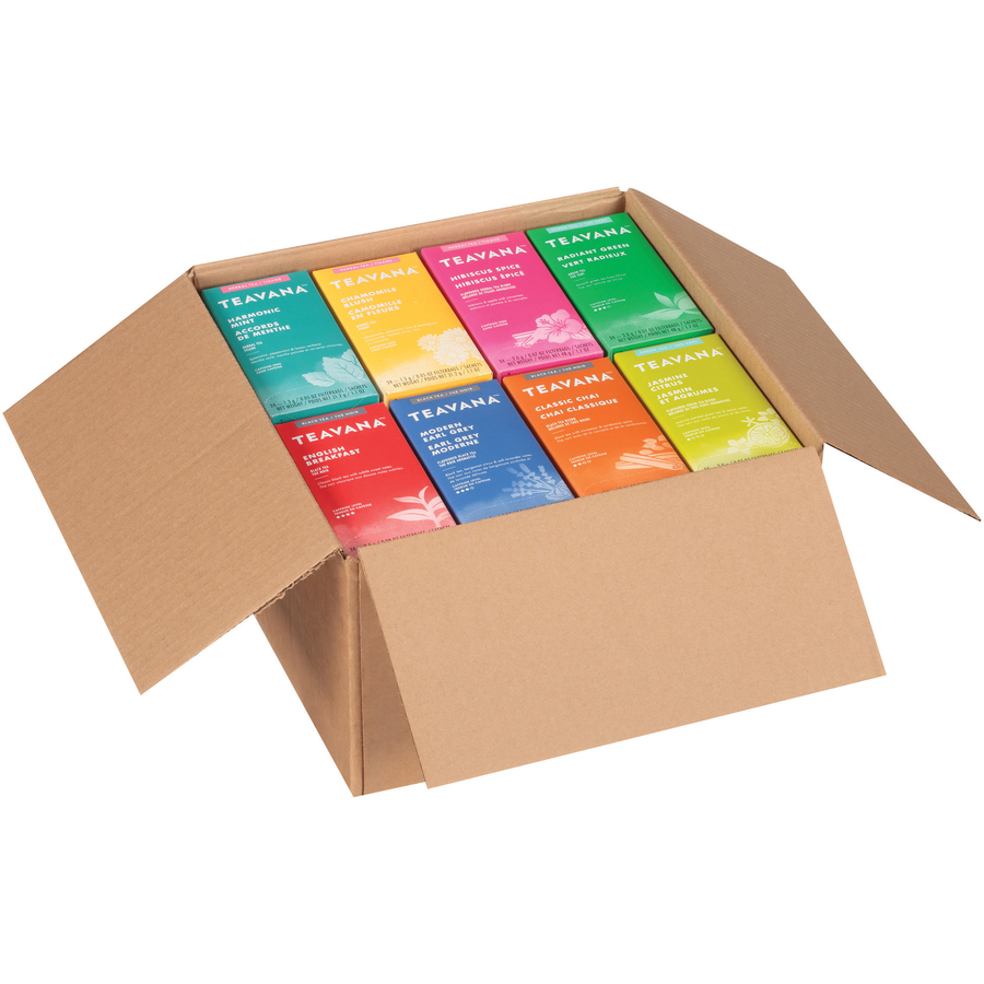 Teavana Assorted Flavor Collection Black Tea, Green Tea, Herbal Tea Bag