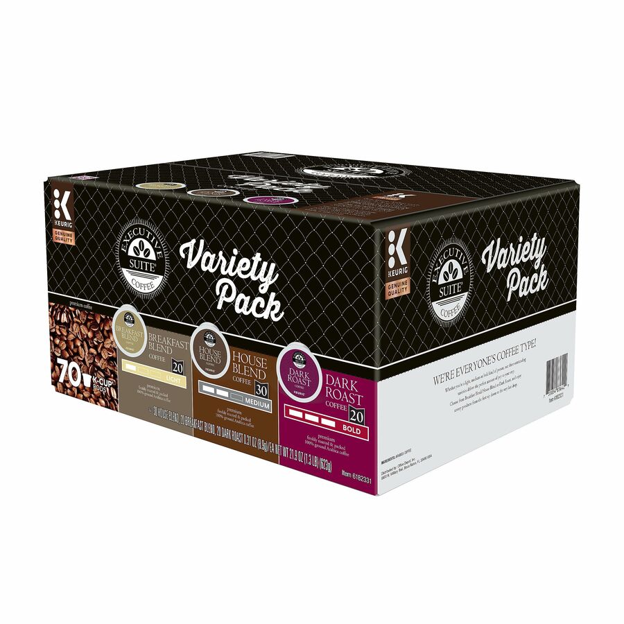 Executive Suite® Coffee SingleServe Coffee KCup® Pods, Variety Pack