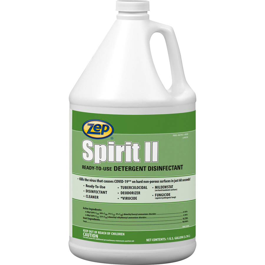 Zep Spirit II Detergent Disinfectant Disinfectants Zep, Inc.