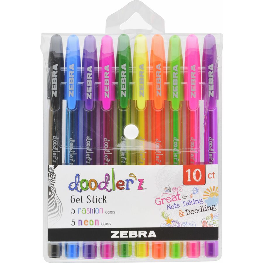 Zebra Pen Doodler'z Gel Stick Pen Set Pens Zebra Pen Corporation