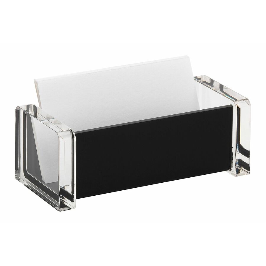 Realspace® Black Acrylic Business Card Holder Business Card Holders