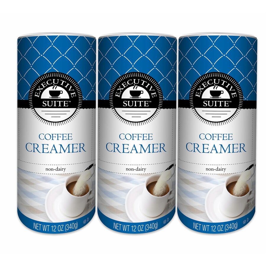 Executive Suite™ NonDairy Coffee Creamer, 12 Oz, Pack Of 3 Canisters