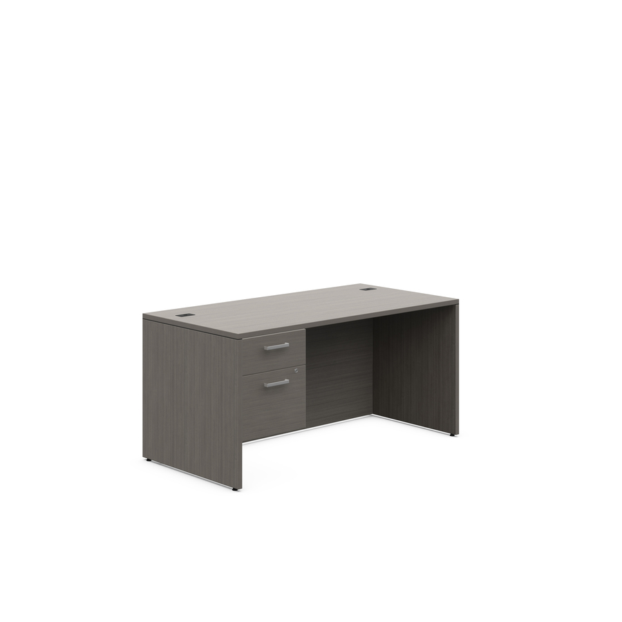 Offices To Go Ionic 60"W x 30"D Single Pedestal Desk, 29"H Mills