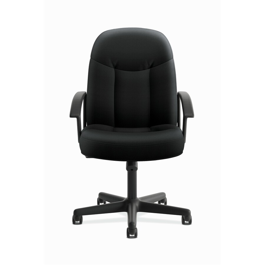 HON HighBack Executive Chair CenterTilt Fixed Arms Black Fabric