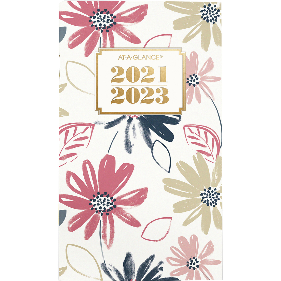 Kholiday Items List 2023 At-A-Glance Badge Floral Academic 2-Year Planner