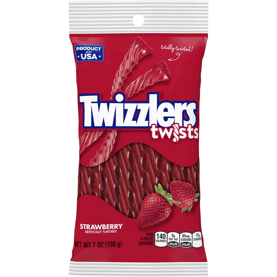 Twizzlers Twists Strawberry Flavored Candy Zerbee