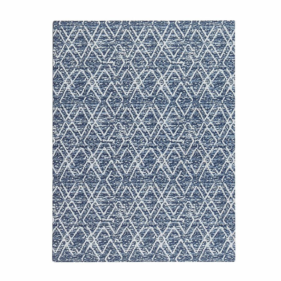Realspace® Designer Chair Mat, 36"W x 48"D, Blue/Ivory Chair Mats Office Depot