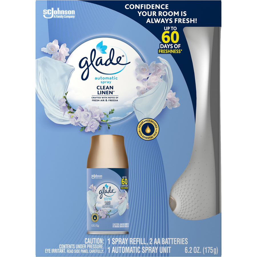 Glade Clean Linen Automatic Spray Kit Air Fresheners S. C. Johnson