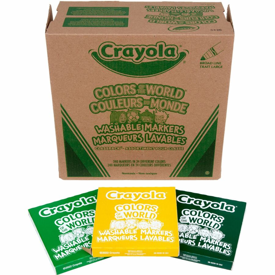 Crayola Multicultural Colors Washable Markers Art Markers Crayola, LLC