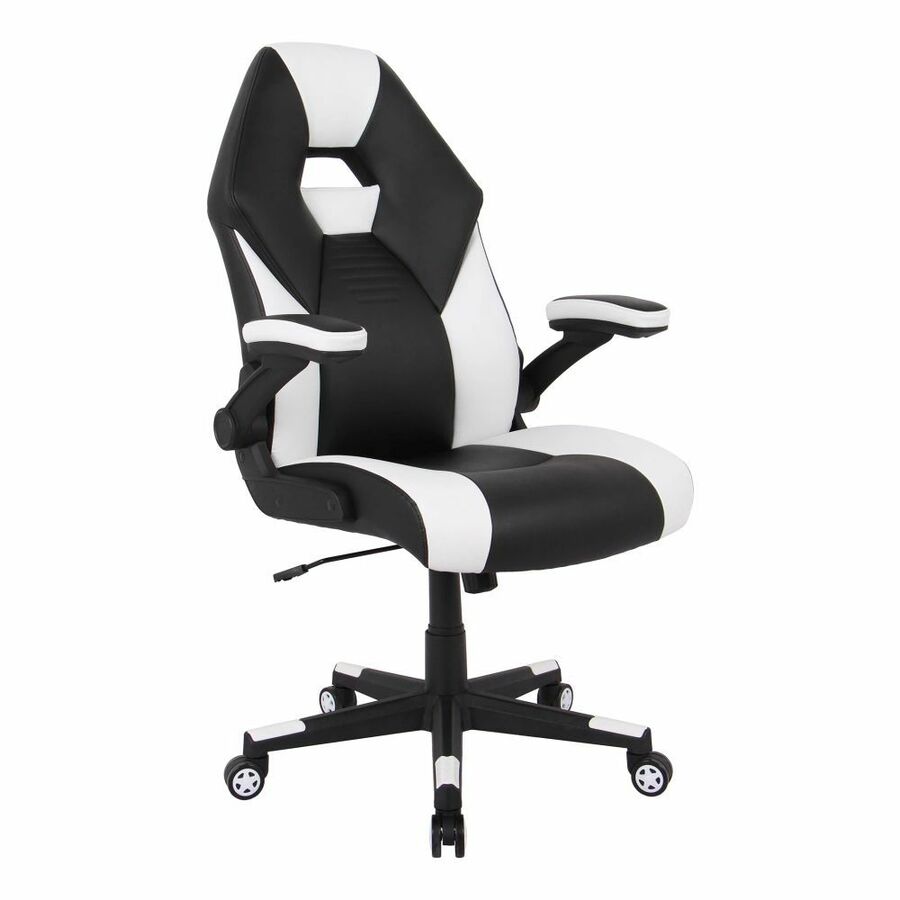 RS Gaming™ RGX Faux Leather HighBack Gaming Office Chair, Black/White